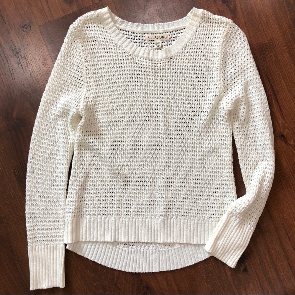 Billabong net sweater top or cover up